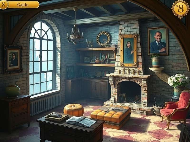 Royal Mysteries Castle Puzzle gameplay screenshot showing castle interior