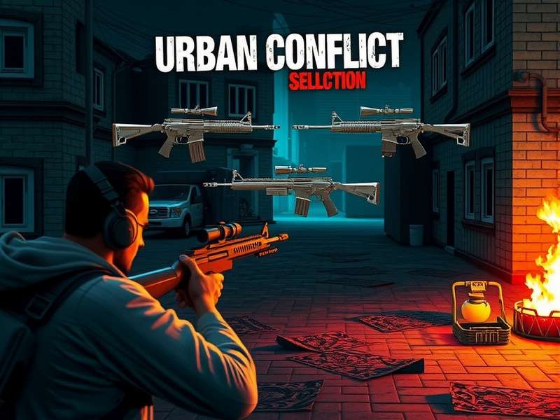 Urban Conflict weapon customization interface