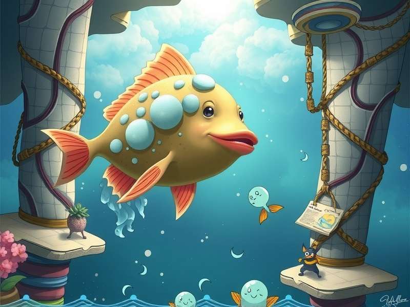 Strategic diagram showing Cloudfish hotspots and weather patterns in Fishing Clash