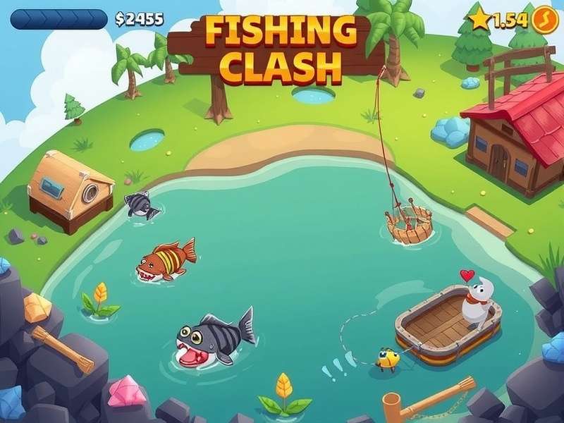 Fishing Clash tournament leaderboard showing competitive rankings