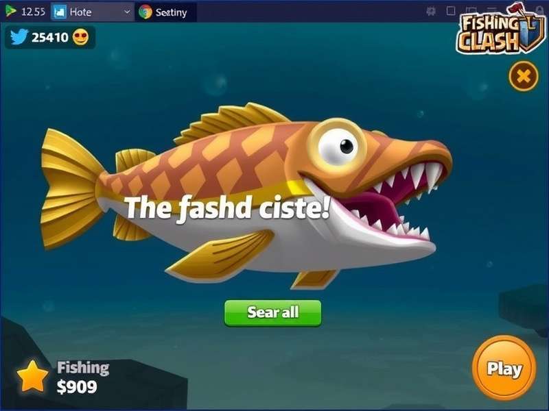 Fishing Clash gameplay screenshot showing a player catching a legendary fish