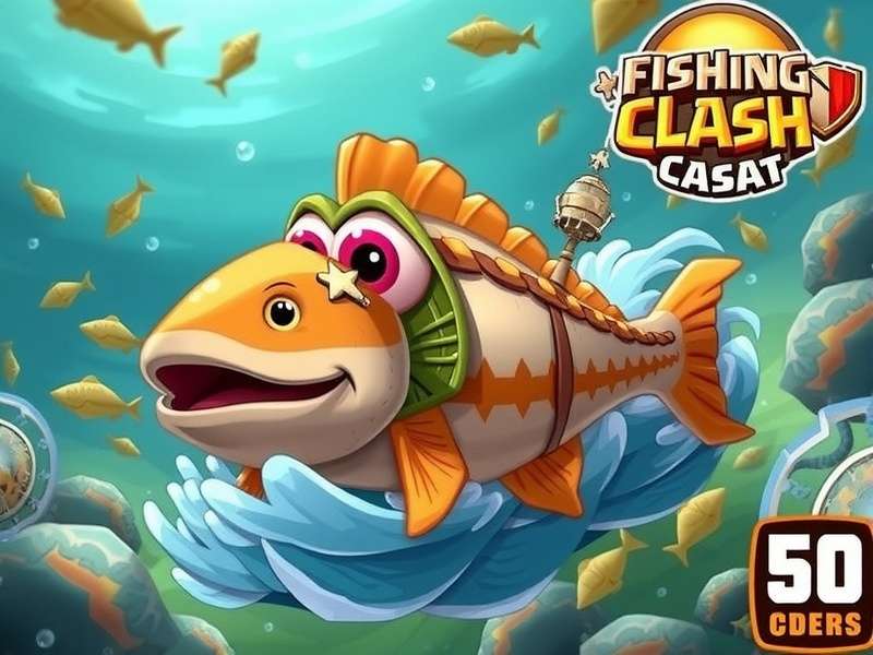 Fishing Clash game screenshot showing a player catching a big fish