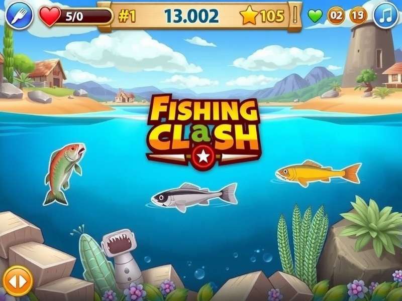 Fishing Clash gameplay screenshot showing a player catching a large marlin