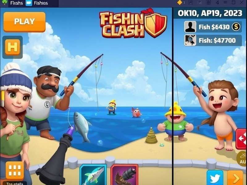 Fishing Clash Gameplay - Angler catching a massive fish