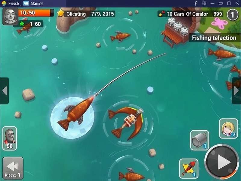 Fishing Clash Pro using advanced bait selection screen