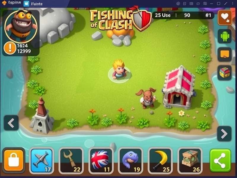 Fishing Clash Android gameplay showing a player catching a legendary fish