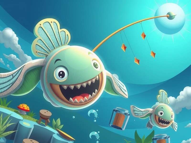 Fishing Clash gameplay screenshot showing Cloudfisher in action