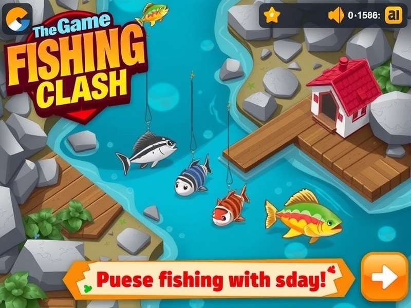 Fishing Clash gameplay showing a player catching a massive Marlin