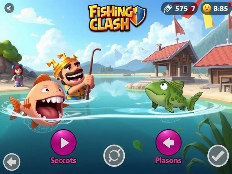 Fishing Clash gameplay on mobile phone showing a huge catch with promo code overlay