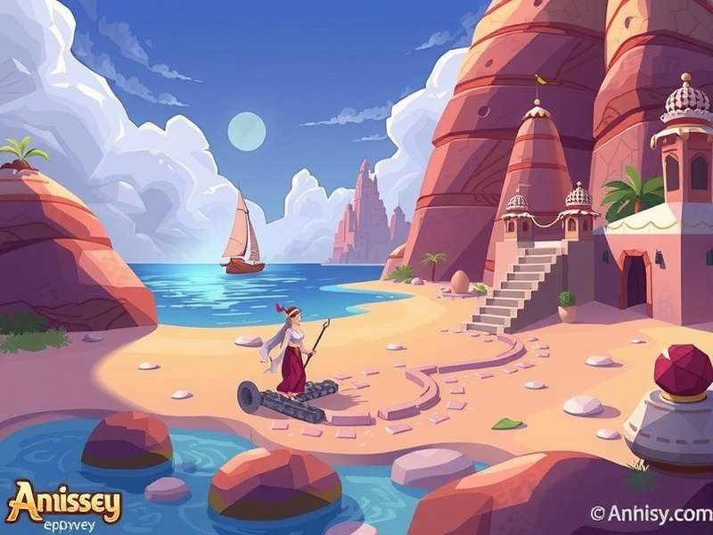 Anise Odyssey Timeless Sands Fishing Clash event map showing exotic Indian fishing locations